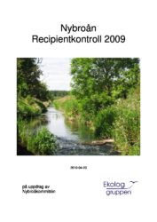 Nybroån – Recipientkontroll 2009